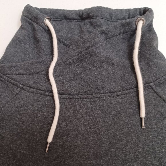 Univibe Faded Black/Dark Grey color Pullover w/ Kangaroo Pocket/Drawstring Neck - Picture 3 of 10